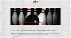 Desktop Screenshot of inthezoneproshop.com